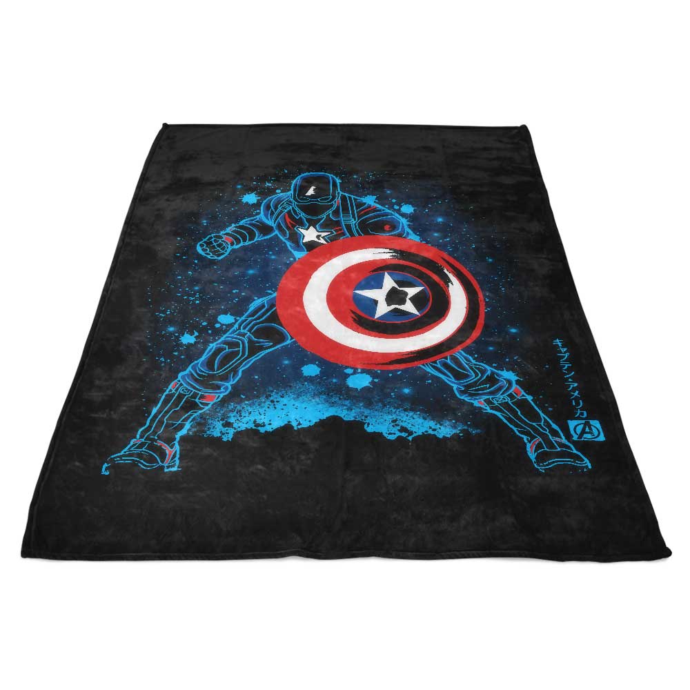 Soulkr's Super Soldier-Themed Fleece Blanket for Ultimate Comfort