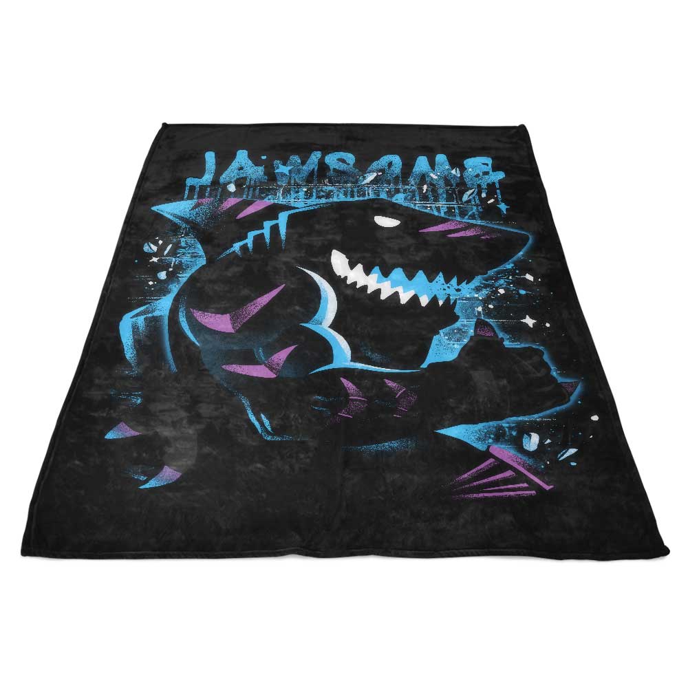 Cozy Tiger Shark Fleece Blanket by Alemaglia