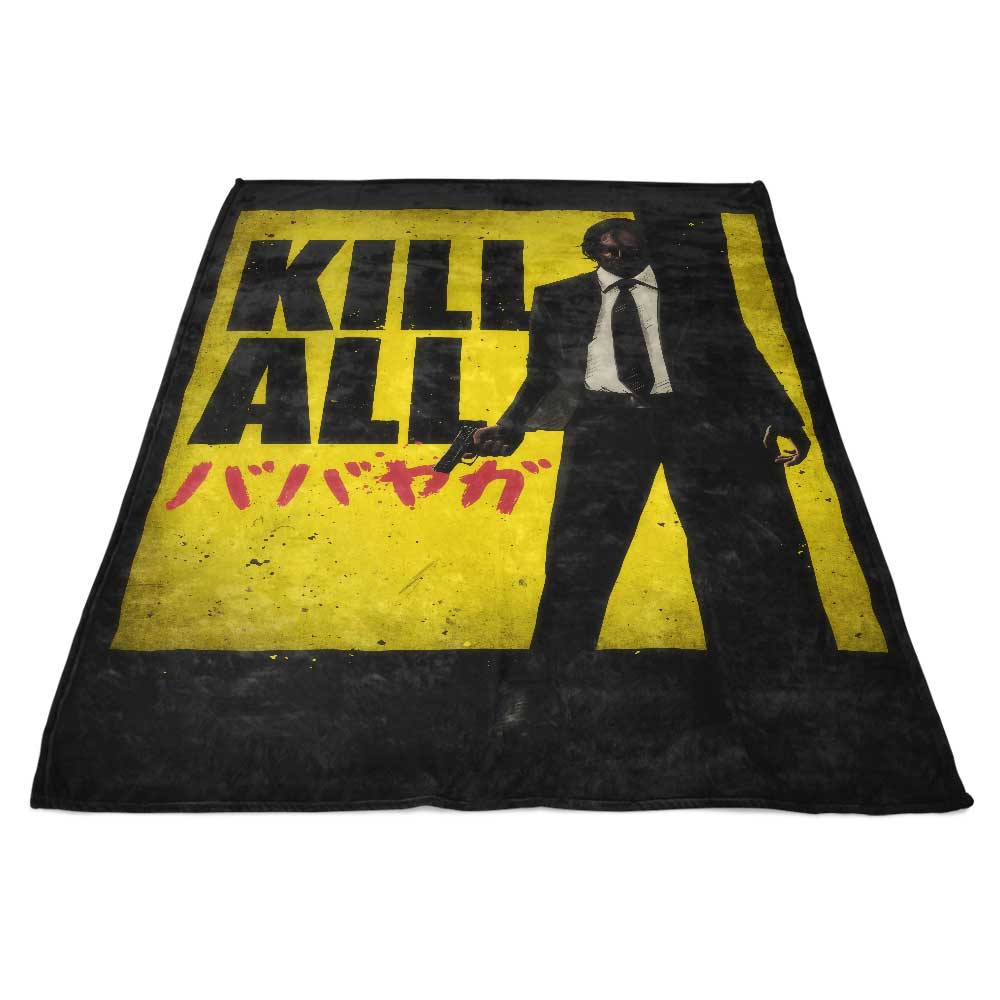 Ultra-Soft 'Kill All' Polyester Fleece Blanket from Teesgeex