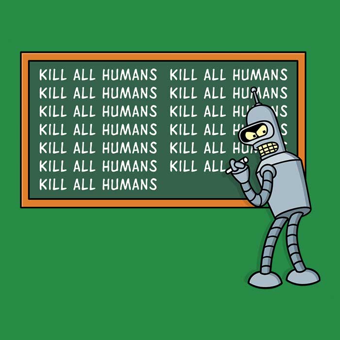 Ultra-Soft 'Not Kill All Humans' Polyester Fleece Blanket