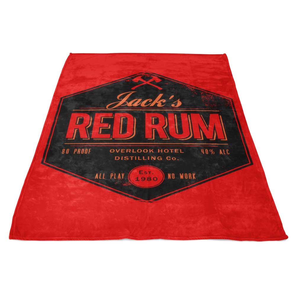 Ultra - Soft Jack's Red Rum Fleece Blanket by DinoMike