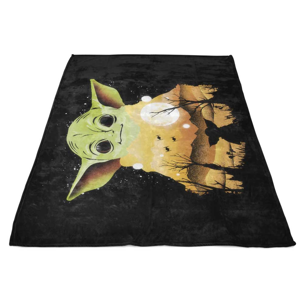 Child's Sunset-themed Fleece Blanket for Comfort and Warmth