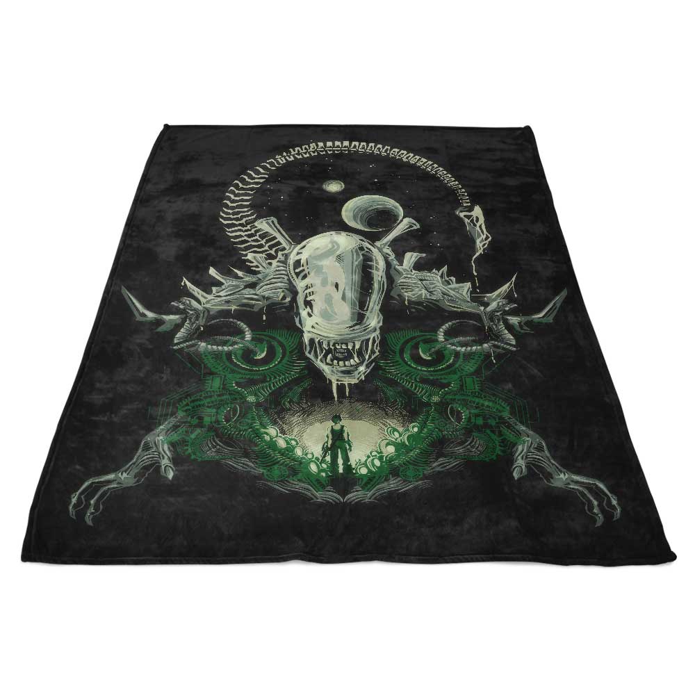 Ultra - Soft Alien Nightmare Polyester Fleece Blanket