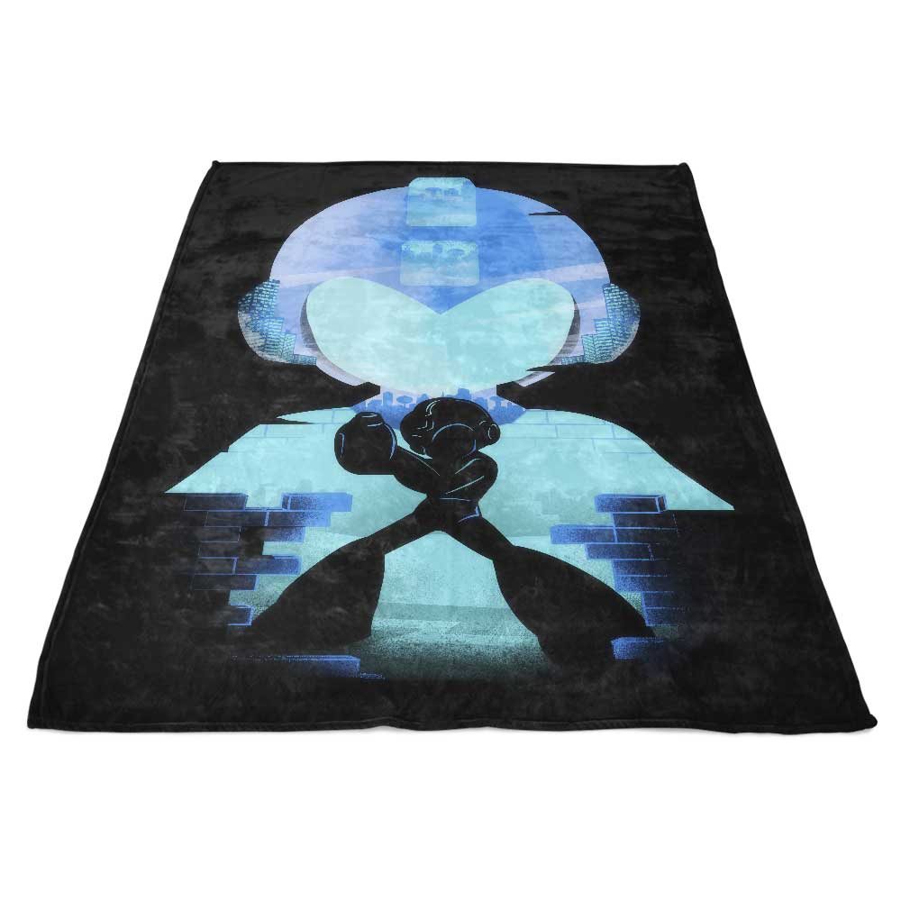 Super Soft Blue Bomber Polyester Fleece Blanket