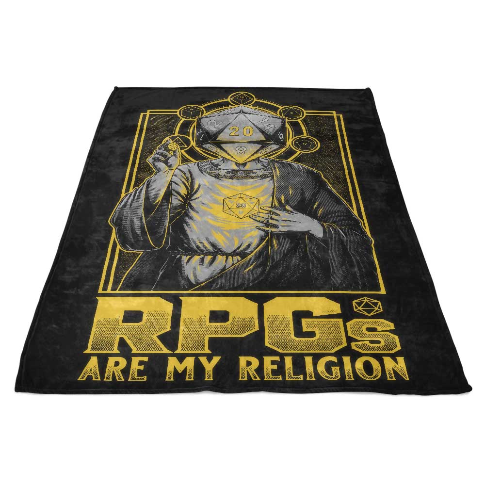 RPG's Are My Religion - Premium Fleece Blanket for Cozy Comfort