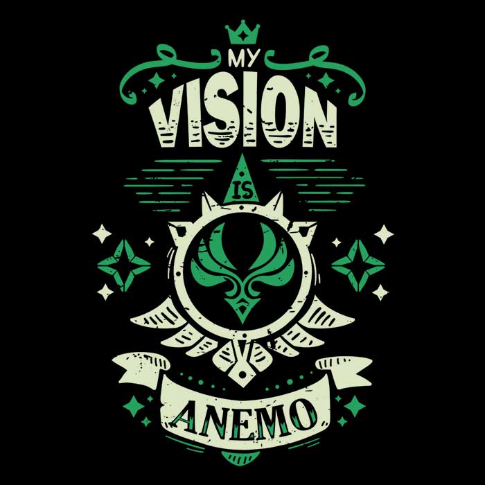 Ultra - Soft 'My Vision is Anemo' USA - Made Fleece Blanket