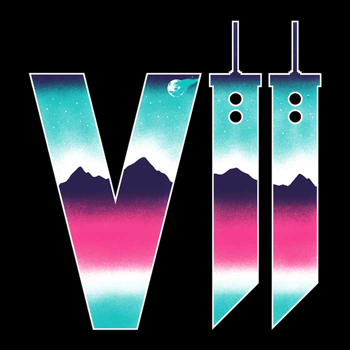 14Eight's Neon Fantasy VII Ultra - Soft Fleece Blanket