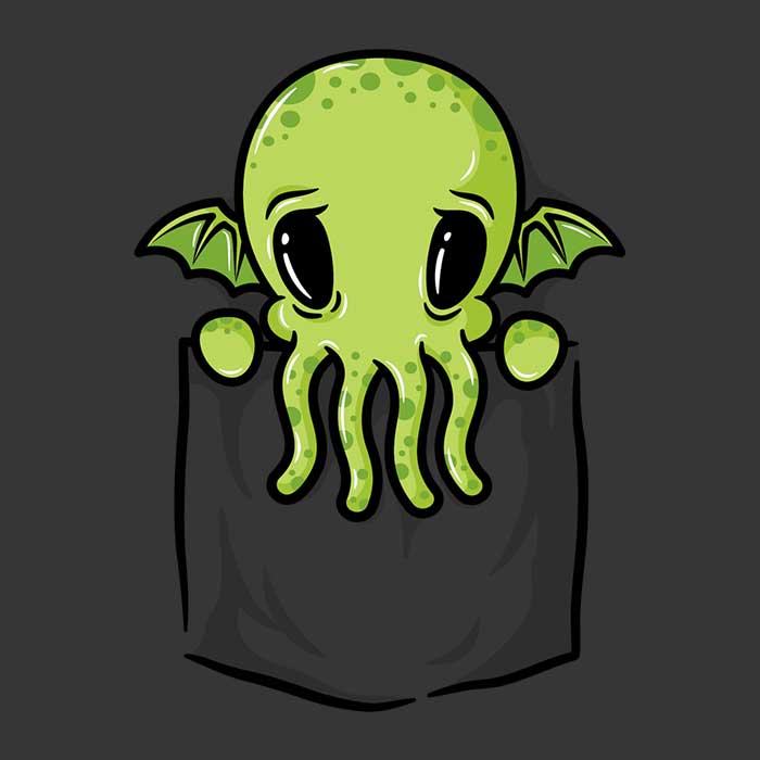 Cosy Pocket Cthulhu-themed Fleece Blanket for Comfort and Warmth