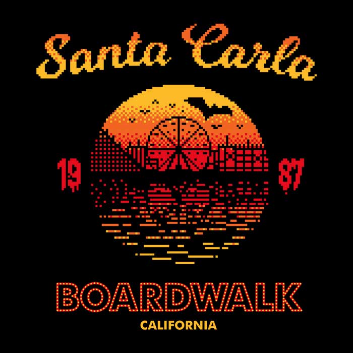 Stationjack's Santa Carla Sunset-themed Ultra-soft Polyester Fleece Blanket