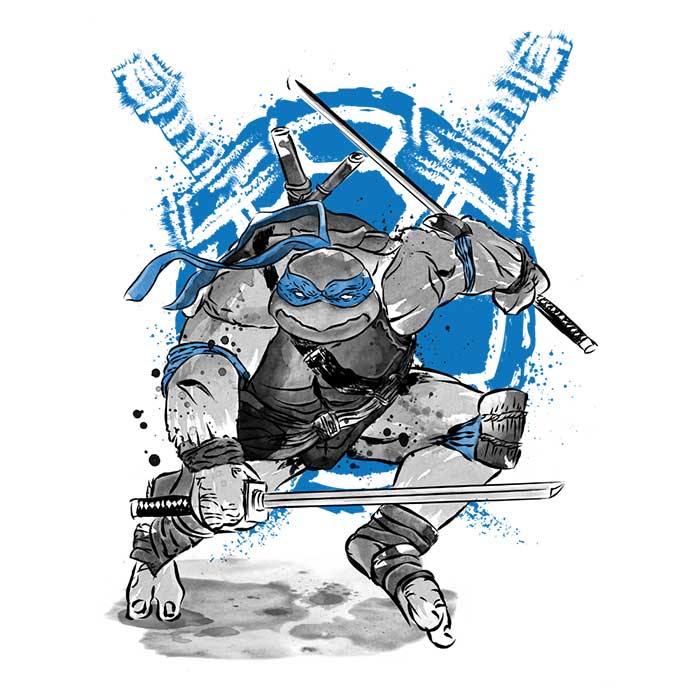 Exquisite Katanas Sumi-e Patterned Polyester Fleece Blanket