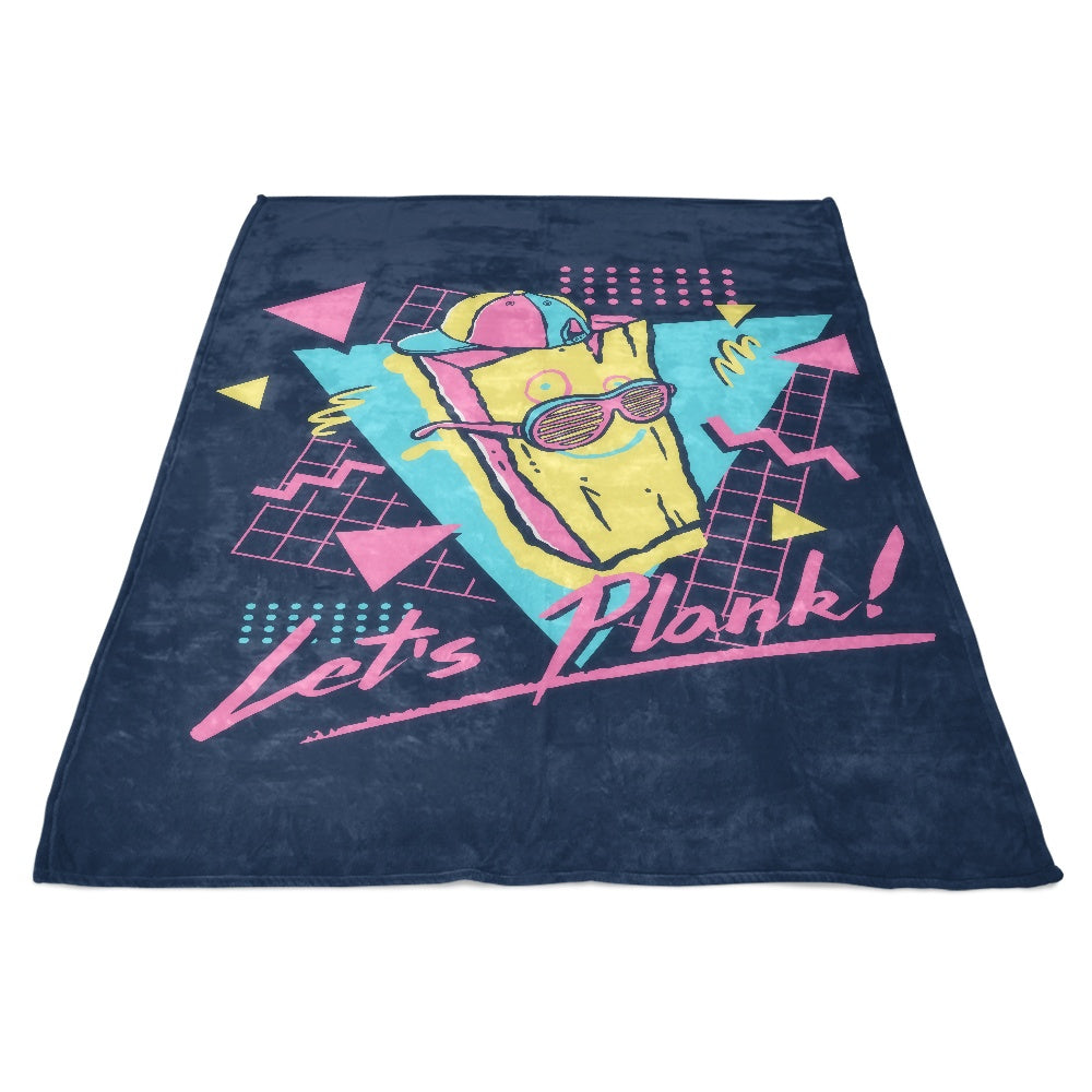 Demonigote's Super Soft and Plush 'Let's Plank' Fleece Blanket