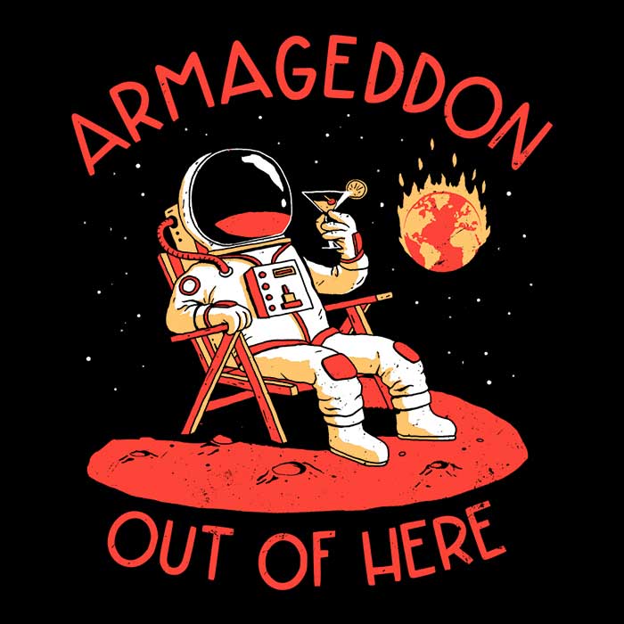 Armageddon Out of Here - Cosy Polyester Fleece Blanket