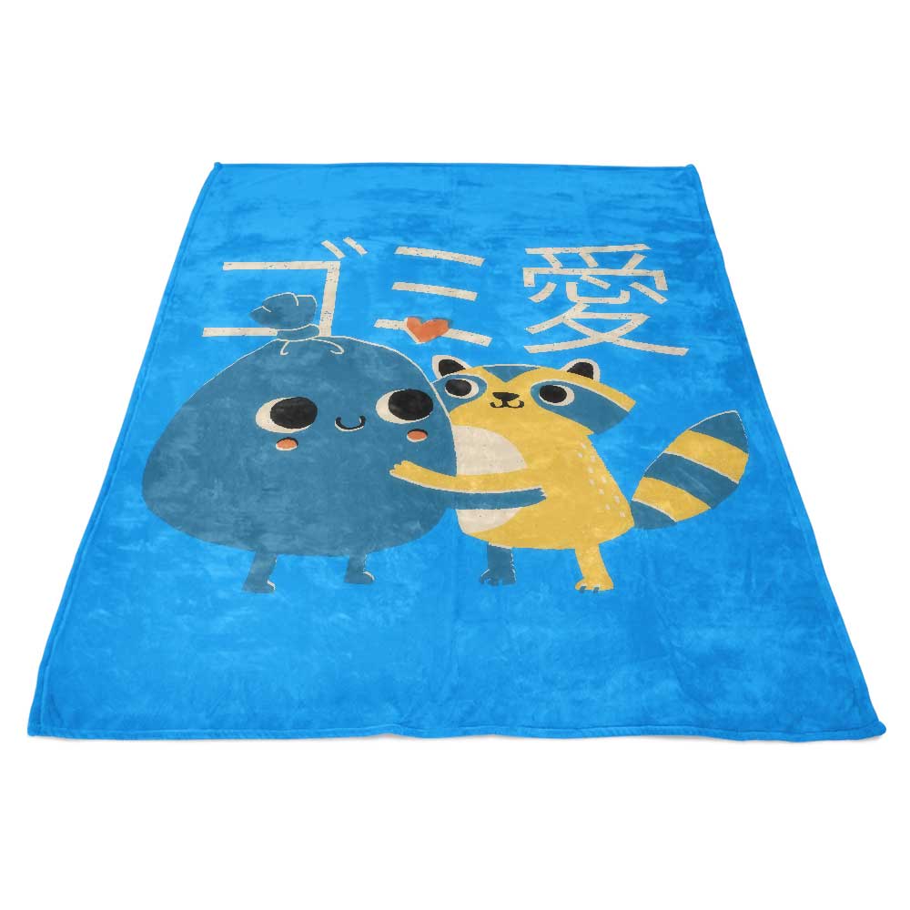 DinoMike's Trash Love-themed Polyester Fleece Blanket for Ultimate Comfort