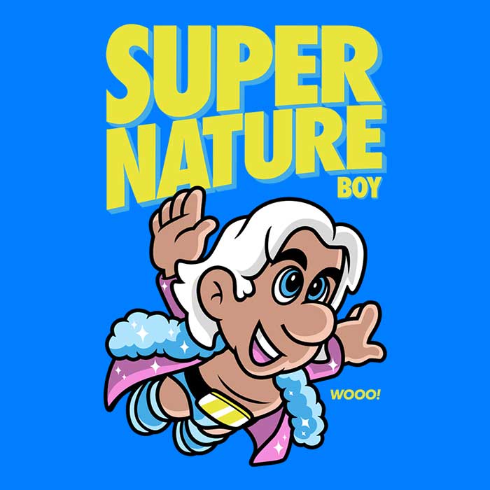 Harebrained's Super Nature Boy Soft Fleece Blanket