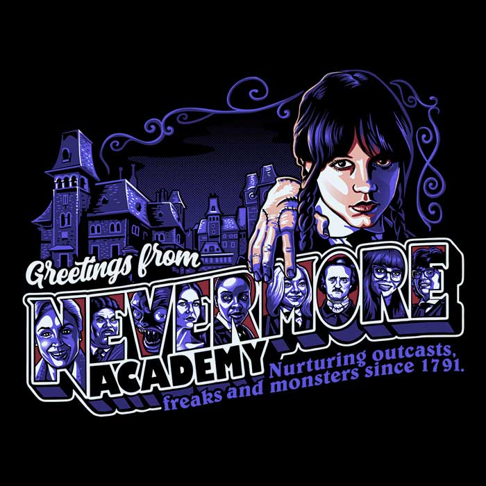 Ultra-Soft 'Greetings from Nevermore' Polyester Fleece Blanket