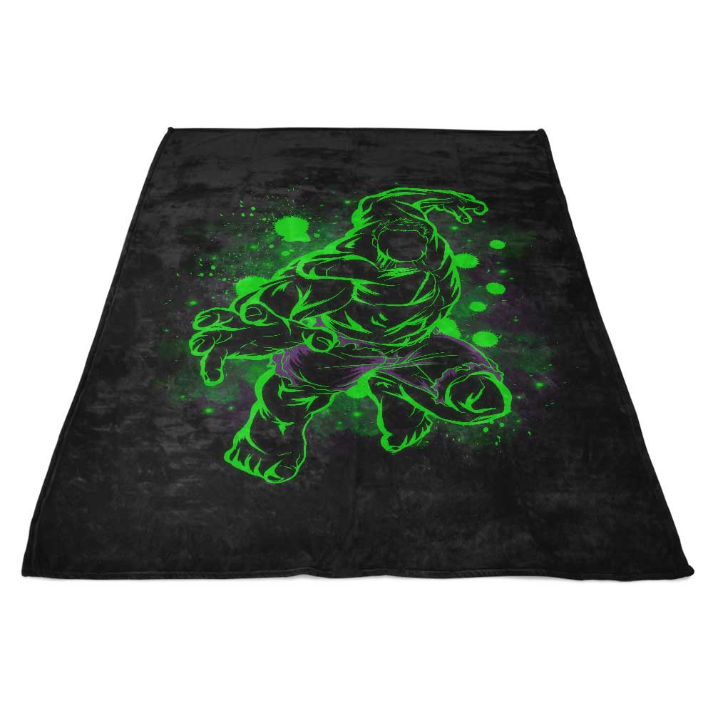 Soulkr's Inked Smash Design Polyester Fleece Blanket for Cosy Comfort