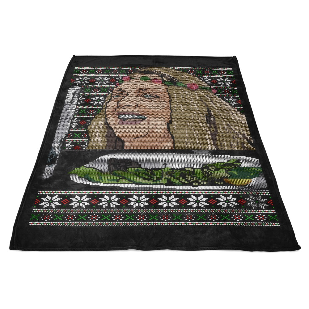 Carol Yelled at Sweater - Cosy Fleece Blanket for Comfort
