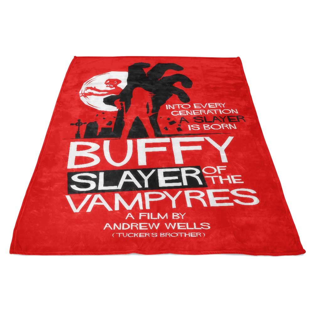 High - Quality Fleece Blanket: The Vampyre Slayer Design