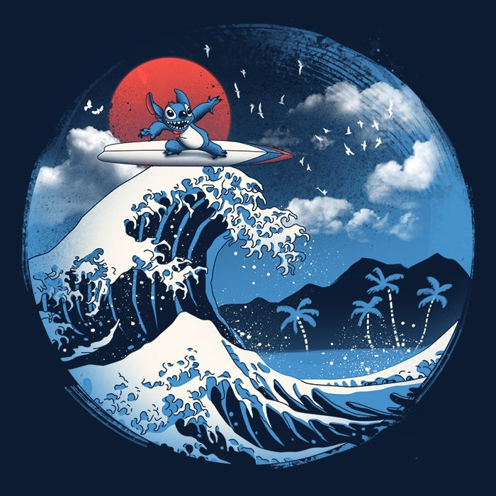 Ultra-Soft Fleece Blanket Featuring The Great Wave of Kaua'i