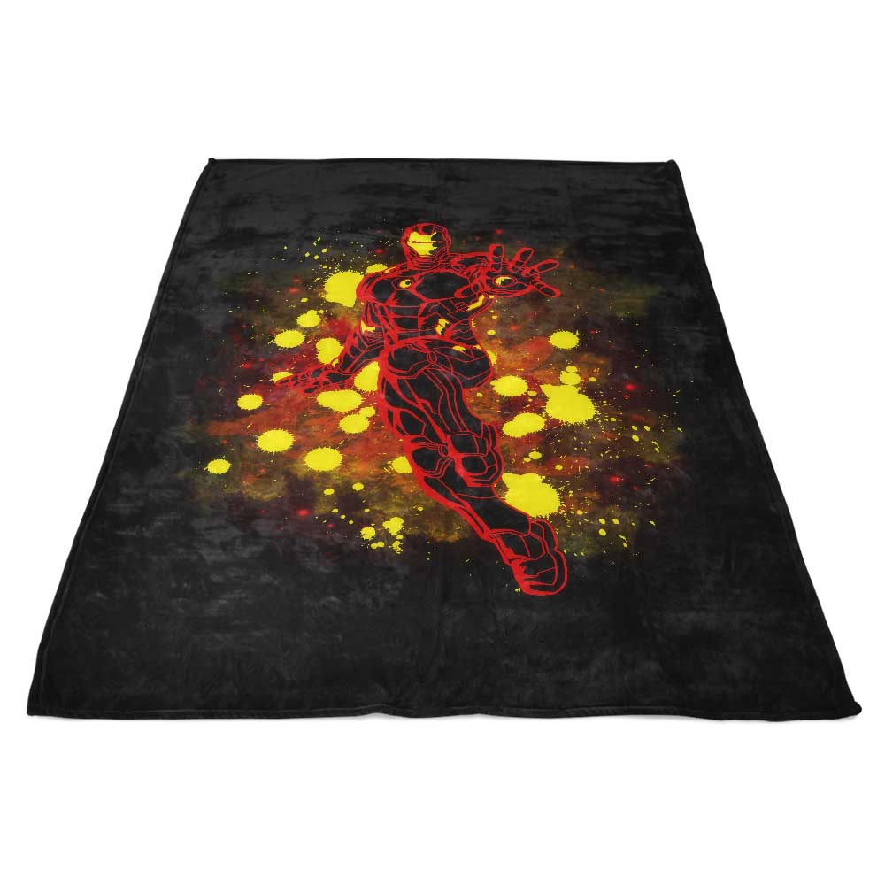 Soulkr's Inked Iron Ultra-Soft Polyester Fleece Blanket