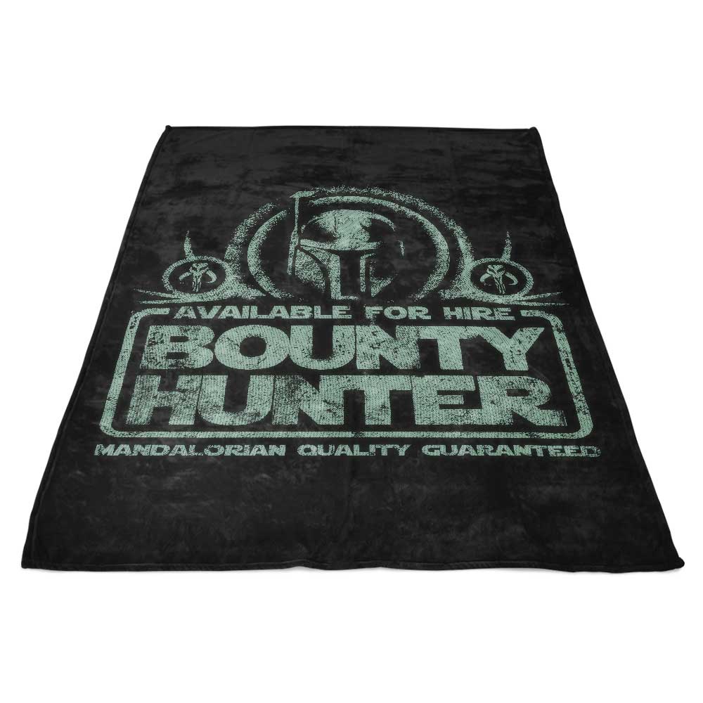Ultra-Soft 'Bounty Hunter for Hire' Polyester Fleece Blanket