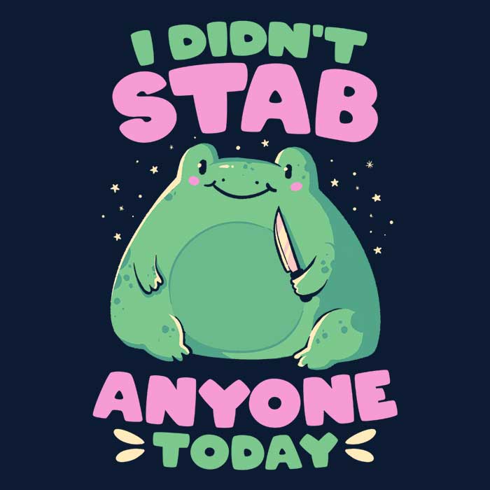 Comfy Fleece Blanket with 'I Didn't Stab Anyone' Print