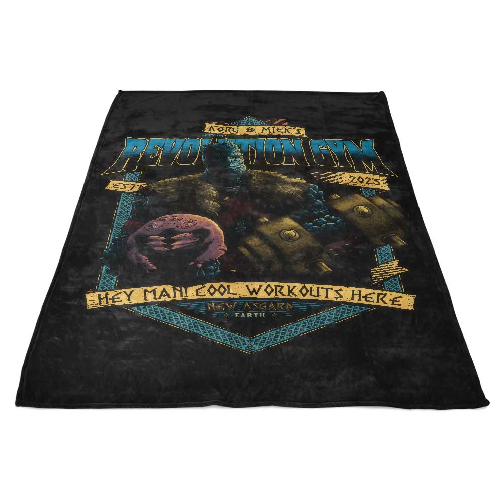 Teesgeex's Cozy Revolution Gym 100% Polyester Fleece Blanket