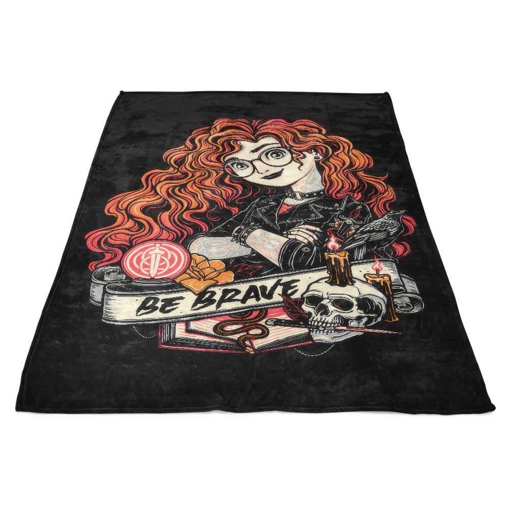 Be Brave Inspiring Fleece Blanket for Cozy Comfort