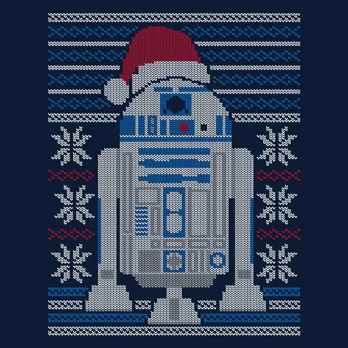 Ultra-Soft Merry Droidmas Polyester Fleece Blanket