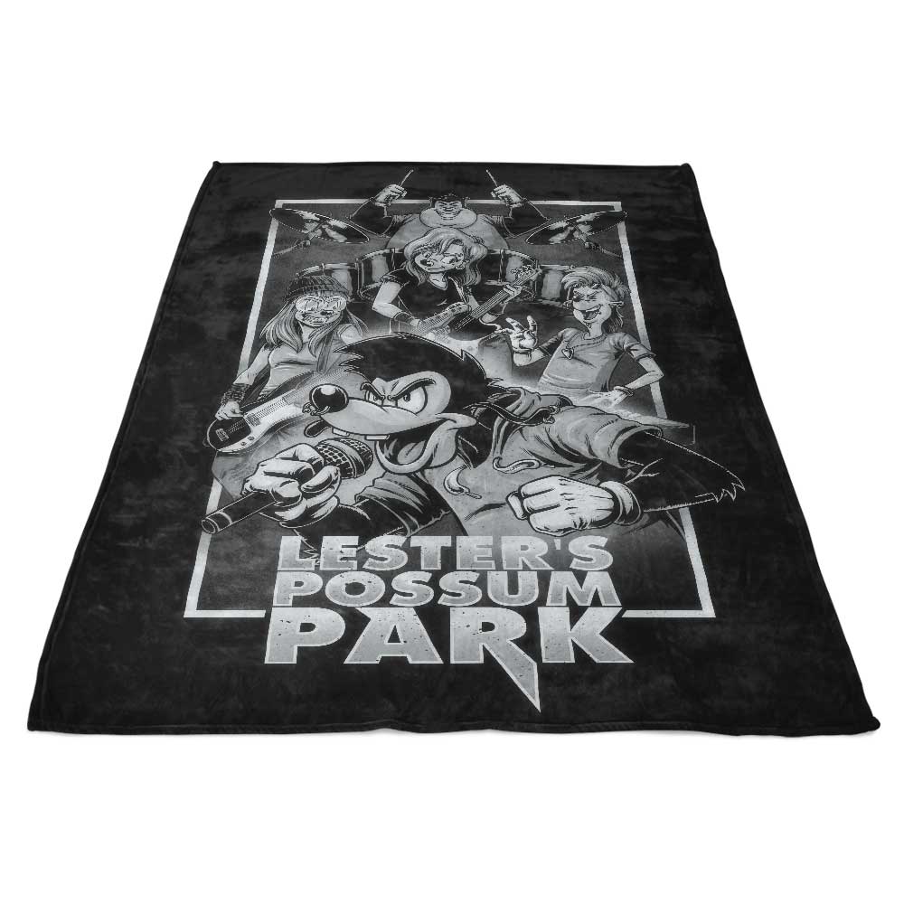 Ultra-Soft Possum Park Polyester Fleece Blanket