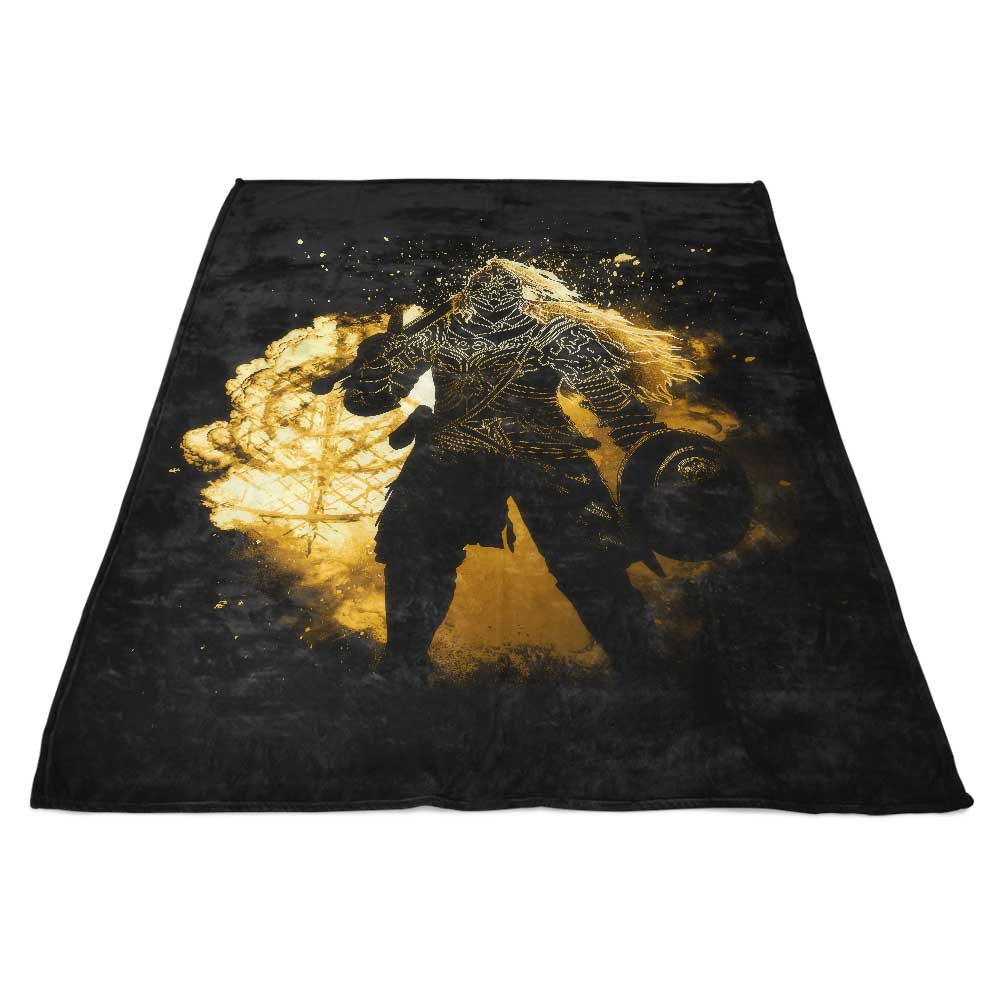 Soul of the Golden Lord - Cozy Fleece Blanket for Comfort and Warmth