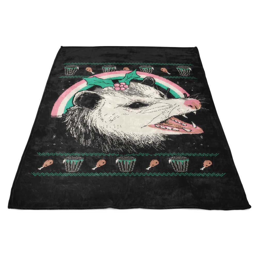 Hillary White's 'Trash the Halls' Fleece Throw Blanket