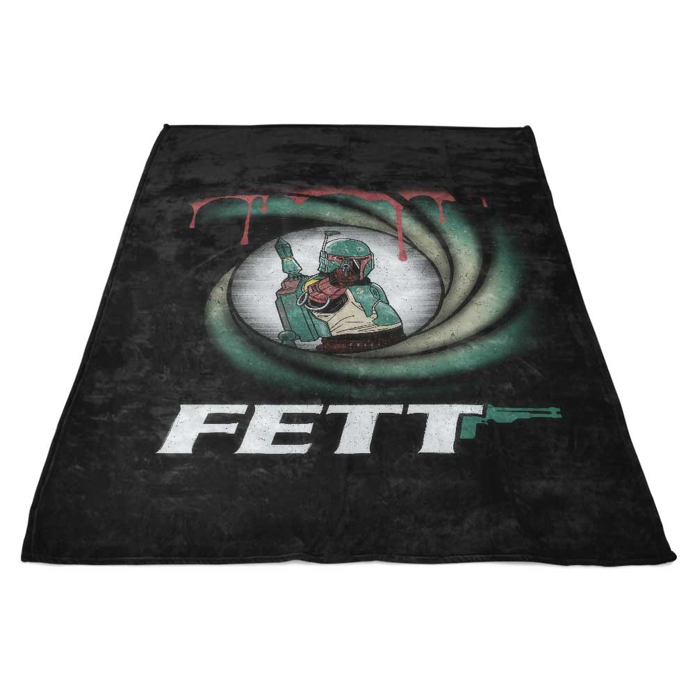Agent Fett Themed High - Quality Polyester Fleece Blanket