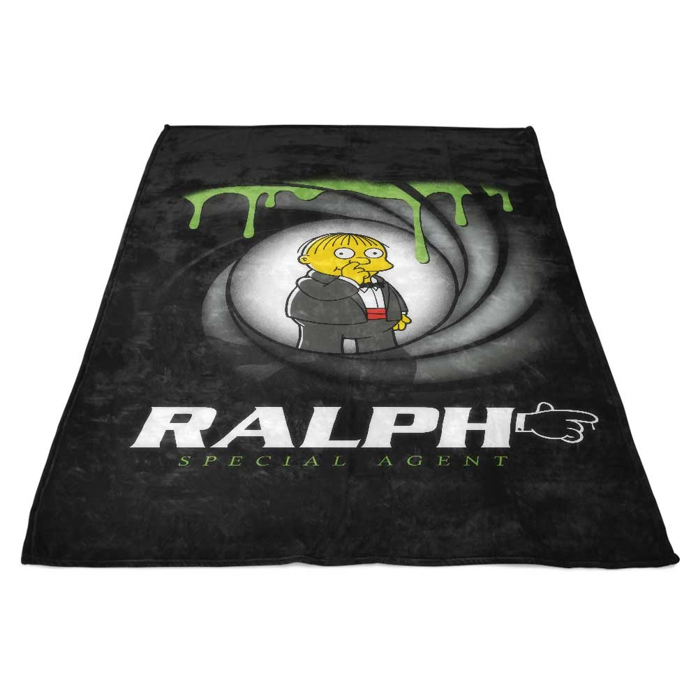 Ultra - Soft 'Special Agent Ralph' Fleece Blanket for Cosy Moments