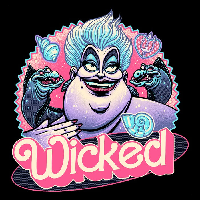 Cozy Fleece Blanket Featuring the Wicked Sea Witch Design