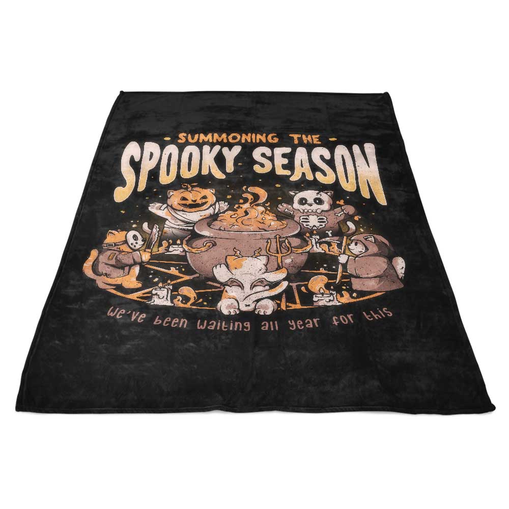 Spooky Season Summoning - Ultra-Soft Fleece Blanket