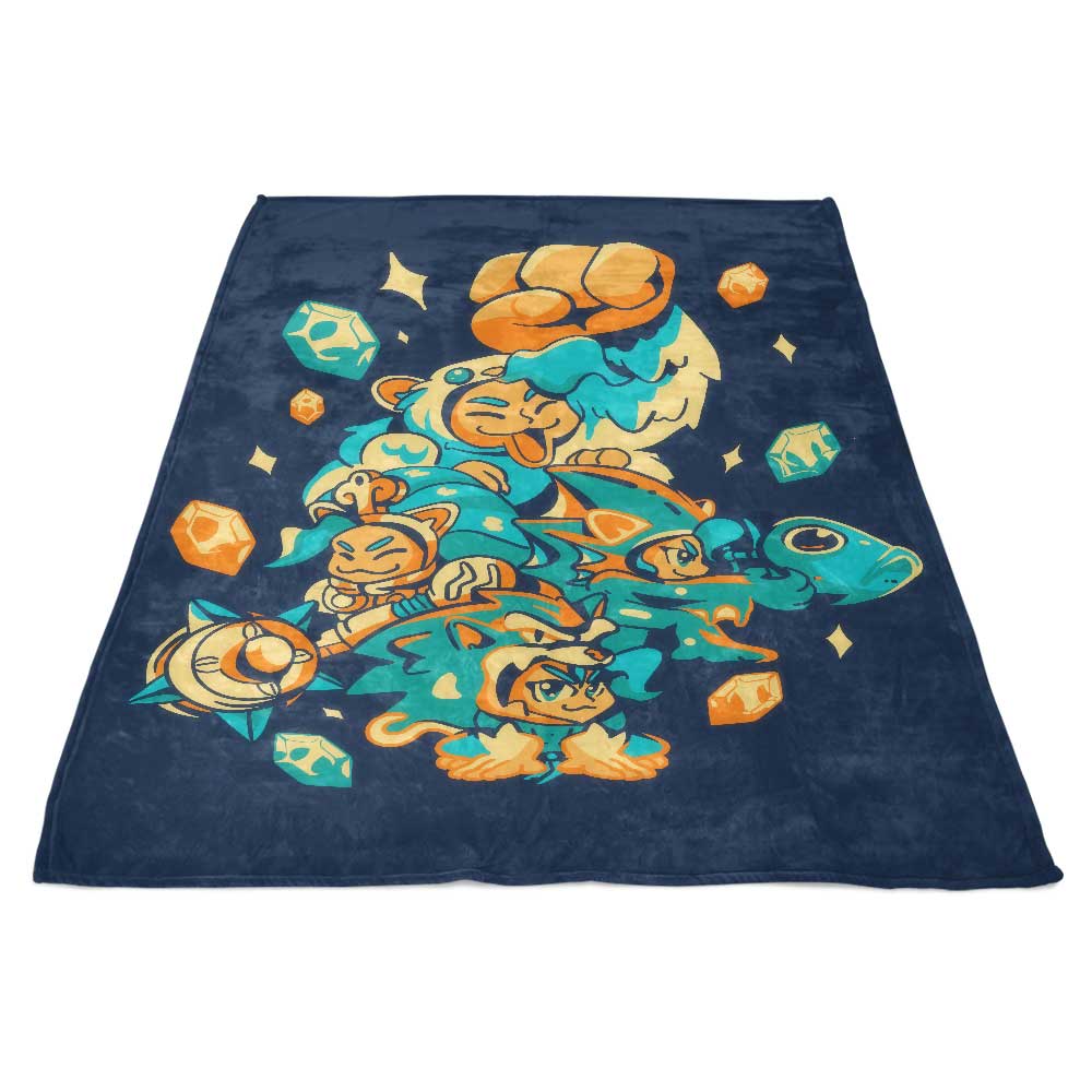 Extraordinary Strongest Cat Fighter Polyester Fleece Blanket for Cozy Moments