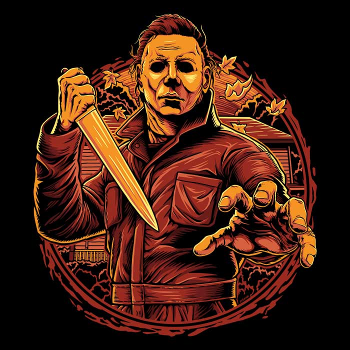 Cozy Fleece Blanket - 'Into Haddonfield' Design