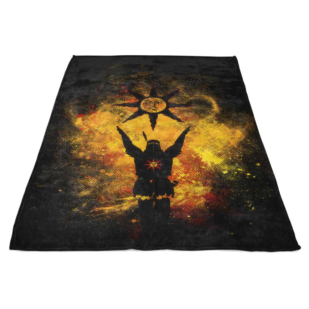Soft and Plush 'Praise the Sun' Art Fleece Blanket
