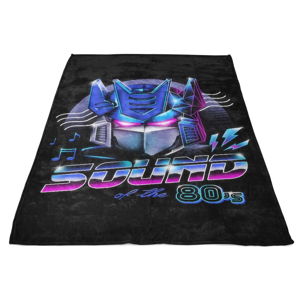 80's Music Themed Fleece Blanket for Ultimate Comfort