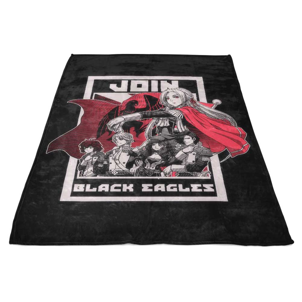 Cozy Fleece Blanket to Join the Black Eagles