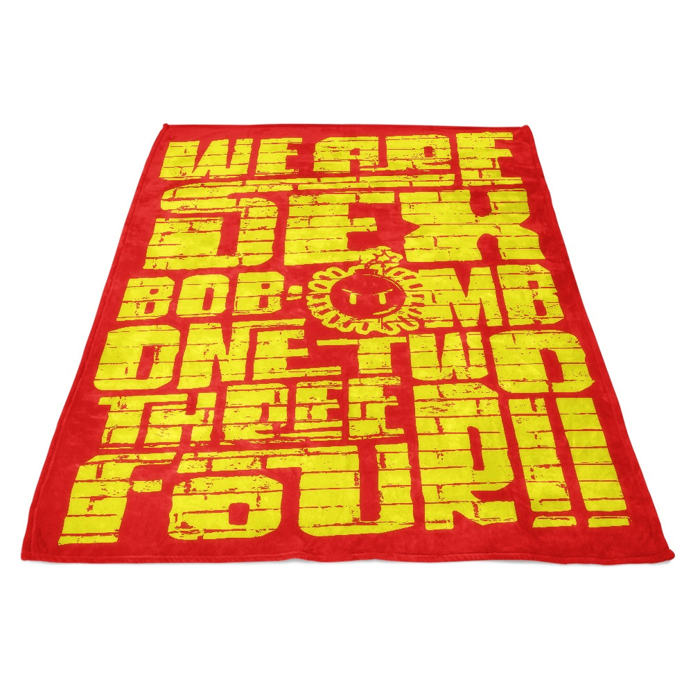 Bob-omb Wall Art Inspired Fleece Blanket for Home Decor