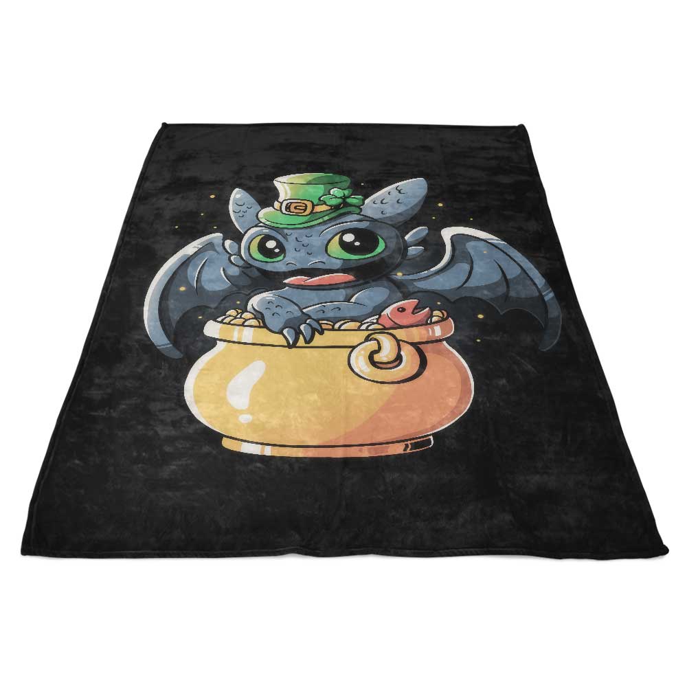 Exquisite Irish Dragon Themed Polyester Fleece Blanket