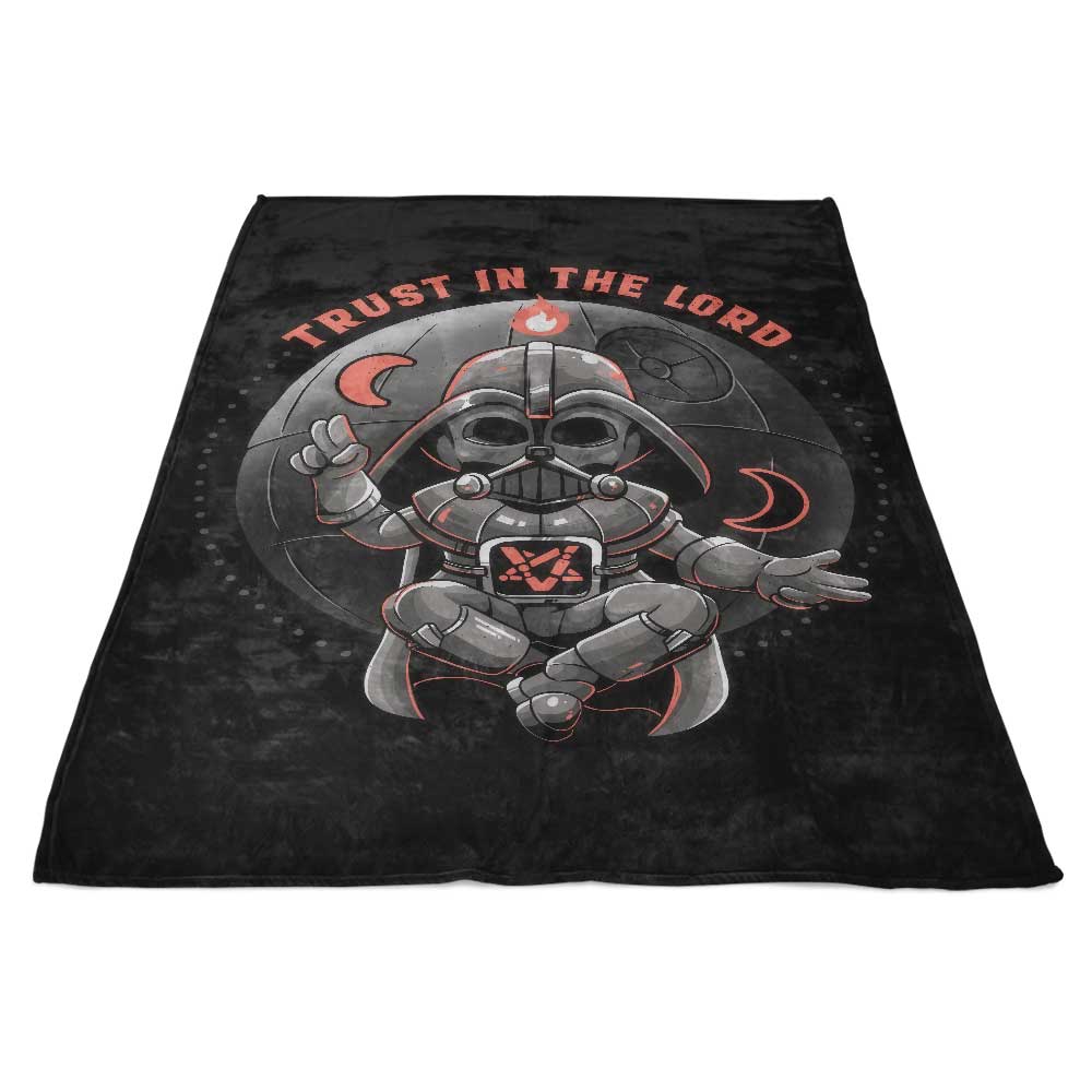 Soft and Plush 'Trust in the Lord' USA - Made Fleece Blanket