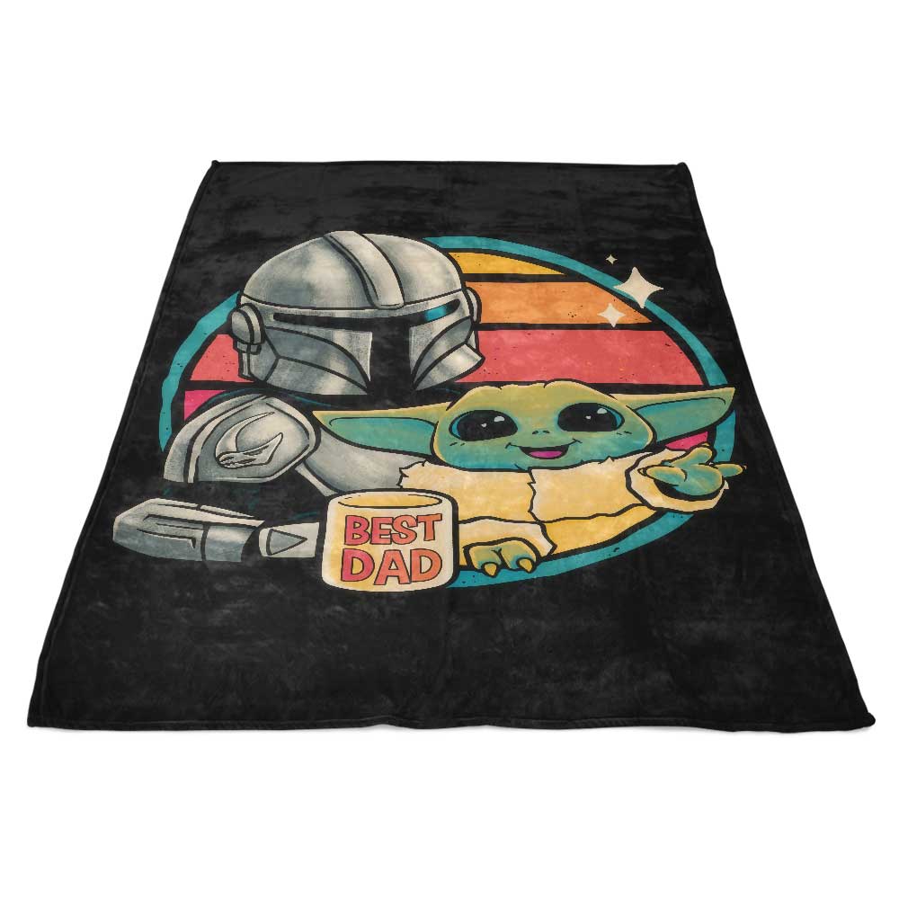 Ultra - Soft Beskar Dad Fleece Blanket for Cosy Comfort