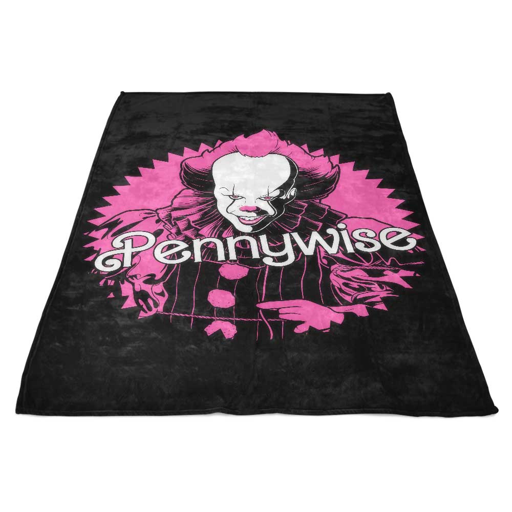 Astrobot Invention's Malibu Clown Themed Fleece Blanket for Cozy Moments