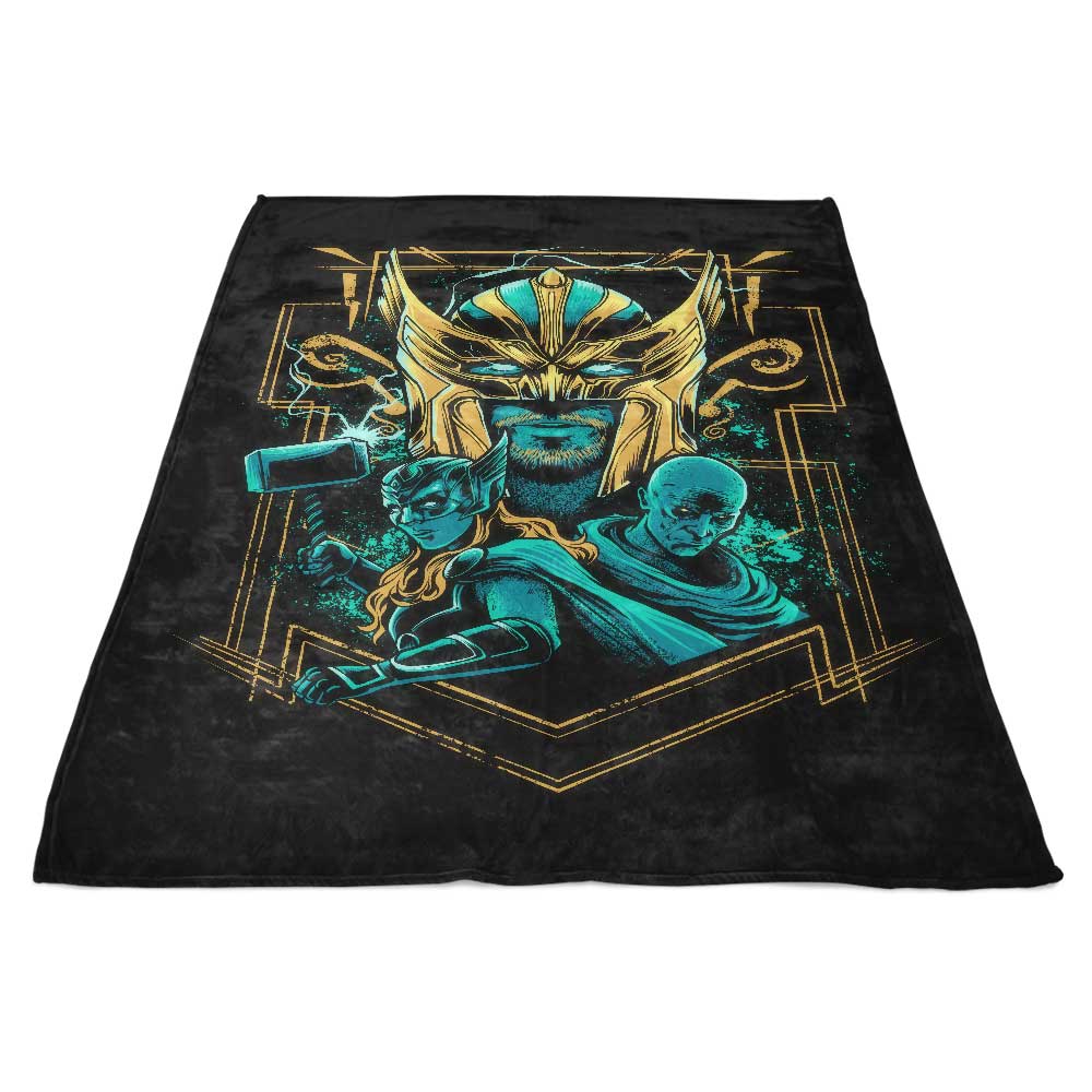 Glowing Thunder Fleece Blanket - A Soft and Comfortable Polyester Blanket