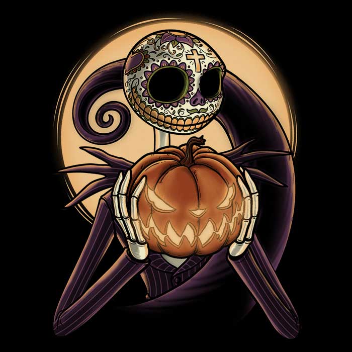 Super Soft Sugar Skellington-themed Polyester Fleece Blanket