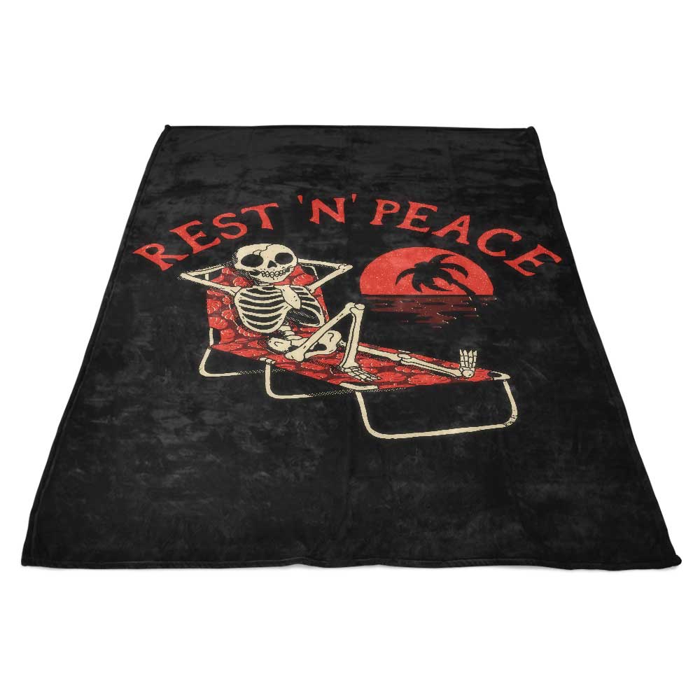 Comfortable Rest N' Peace USA - Made 100% Polyester Coral Fleece Blanket