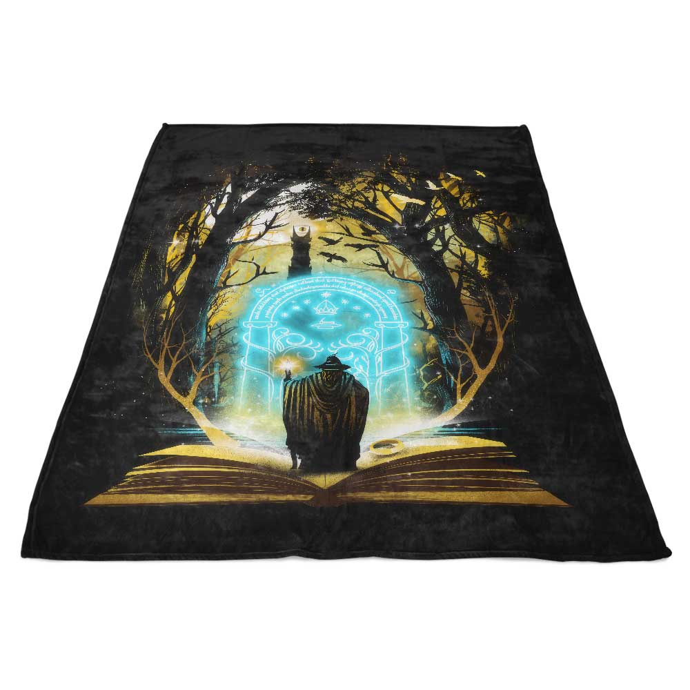 Fantasy Book Inspired Fleece Blanket for Cosy Moments